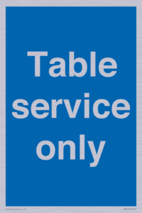 Table service only